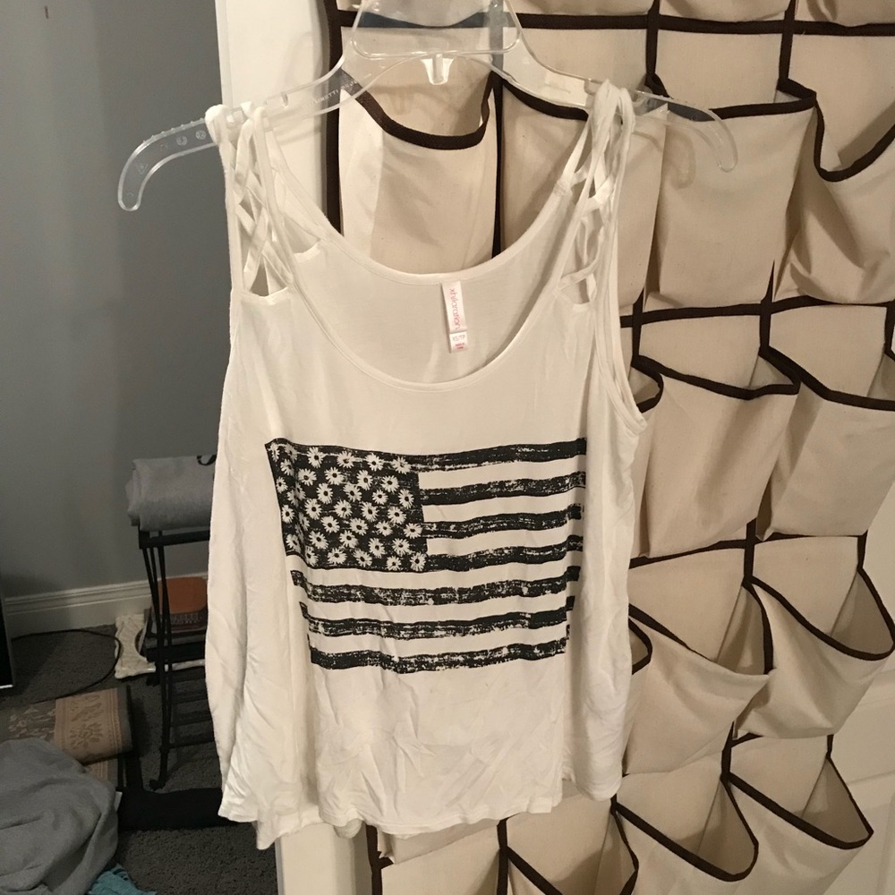 White American Flag Tank